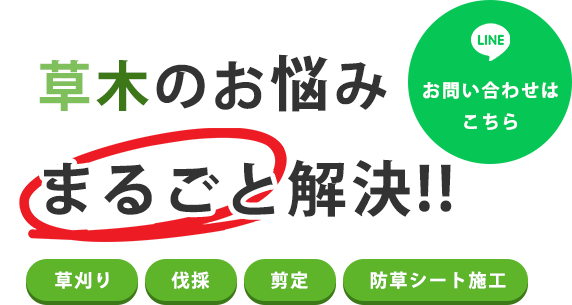 お庭の悩み まるごと解決！！